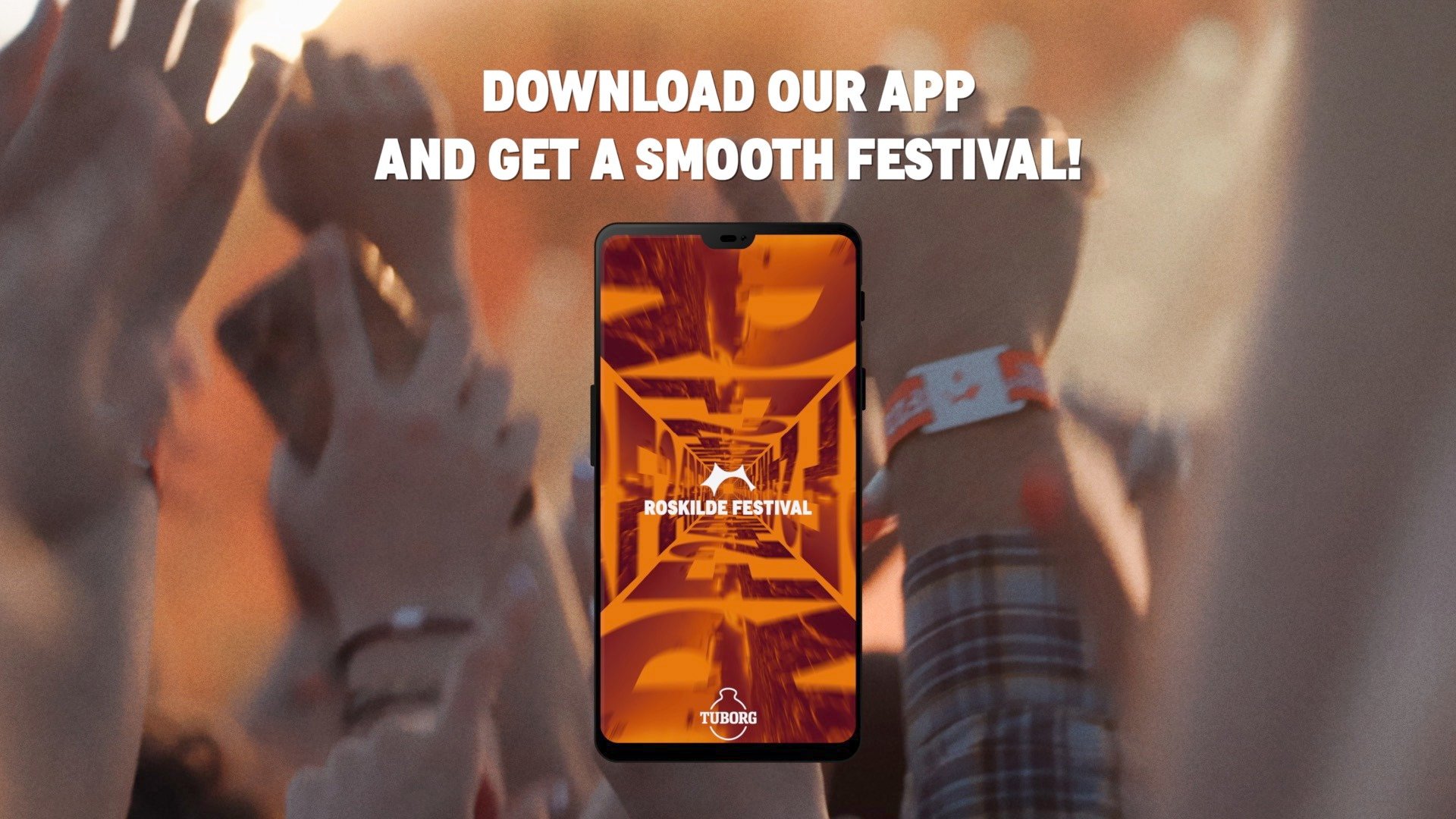 Tilknyt dit chiparmbånd til Roskilde Festival app’en
